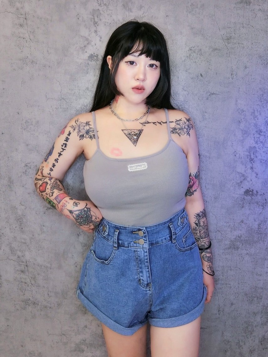 蕾絲小標籤簡約背心