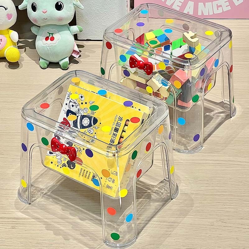 Transparent storage chair