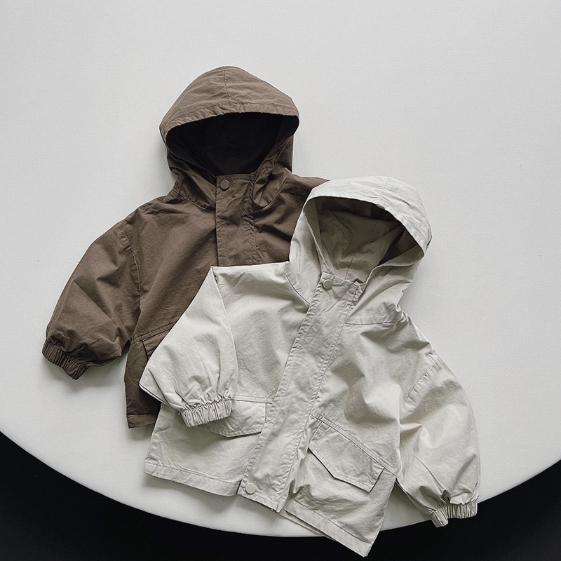 韓系百搭連帽防風外套