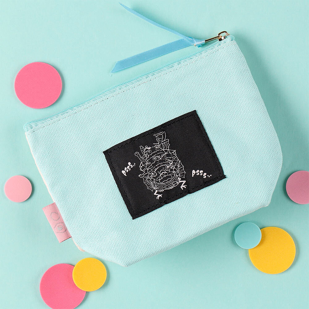 刺繡帆布小包 霍爾的移動城堡 焦急的卡西法