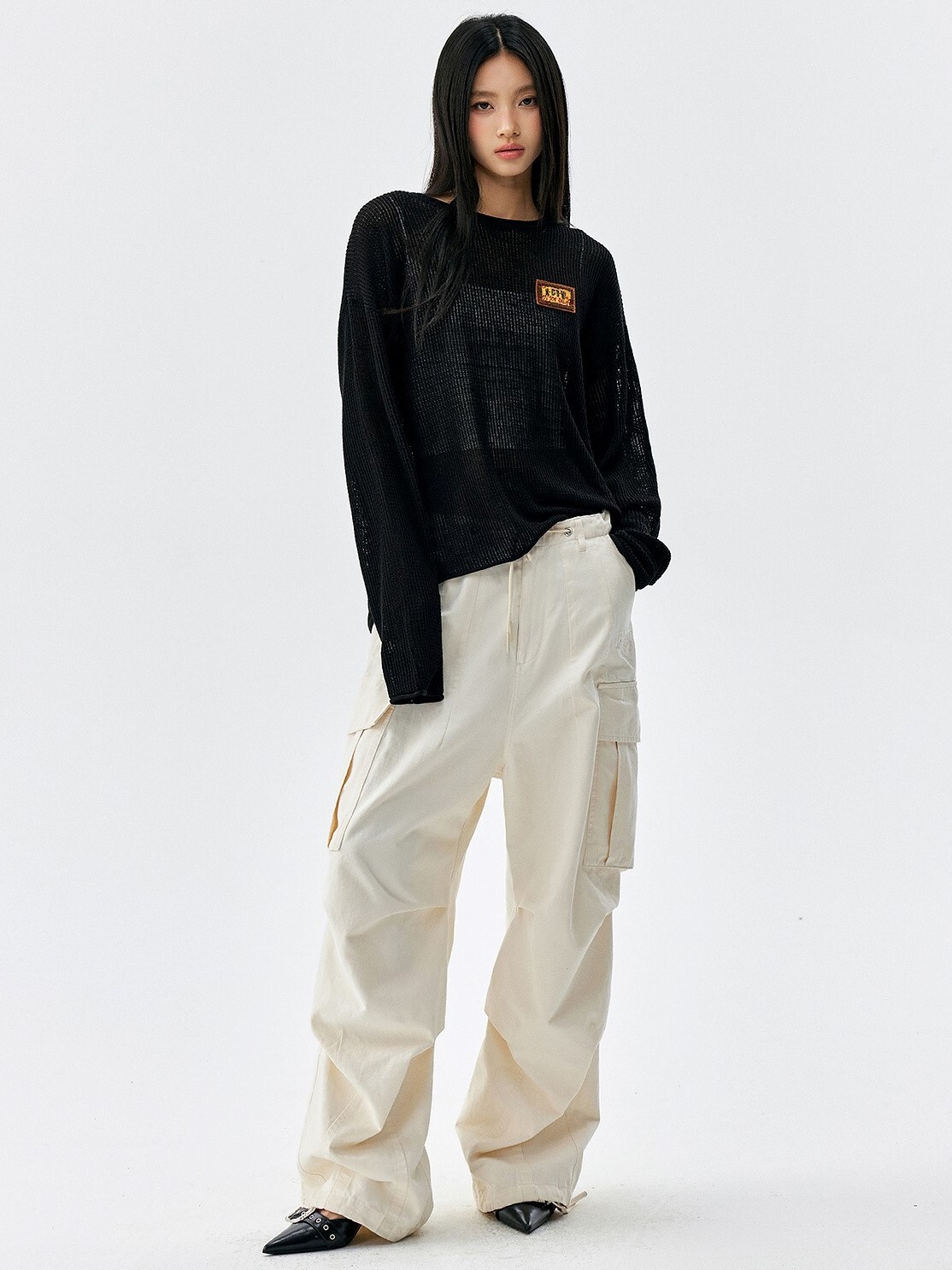 MEDM 毛巾繡標Logo 針織透氣 長袖T