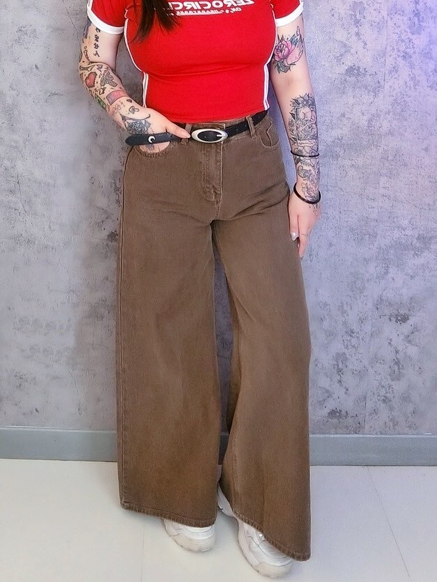 美拉德風格簡約寬褲