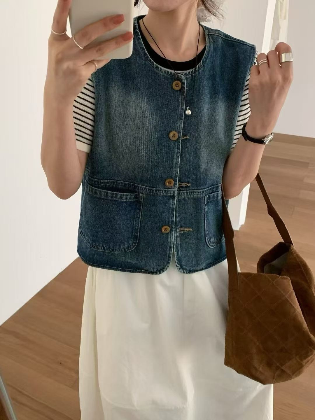 MI5006 百搭牛仔背心馬甲