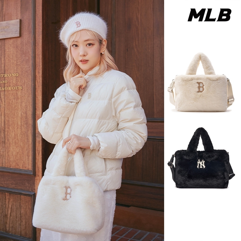 🇰🇷 MLB 絨毛手挽斜孭袋（K8 MLB638）