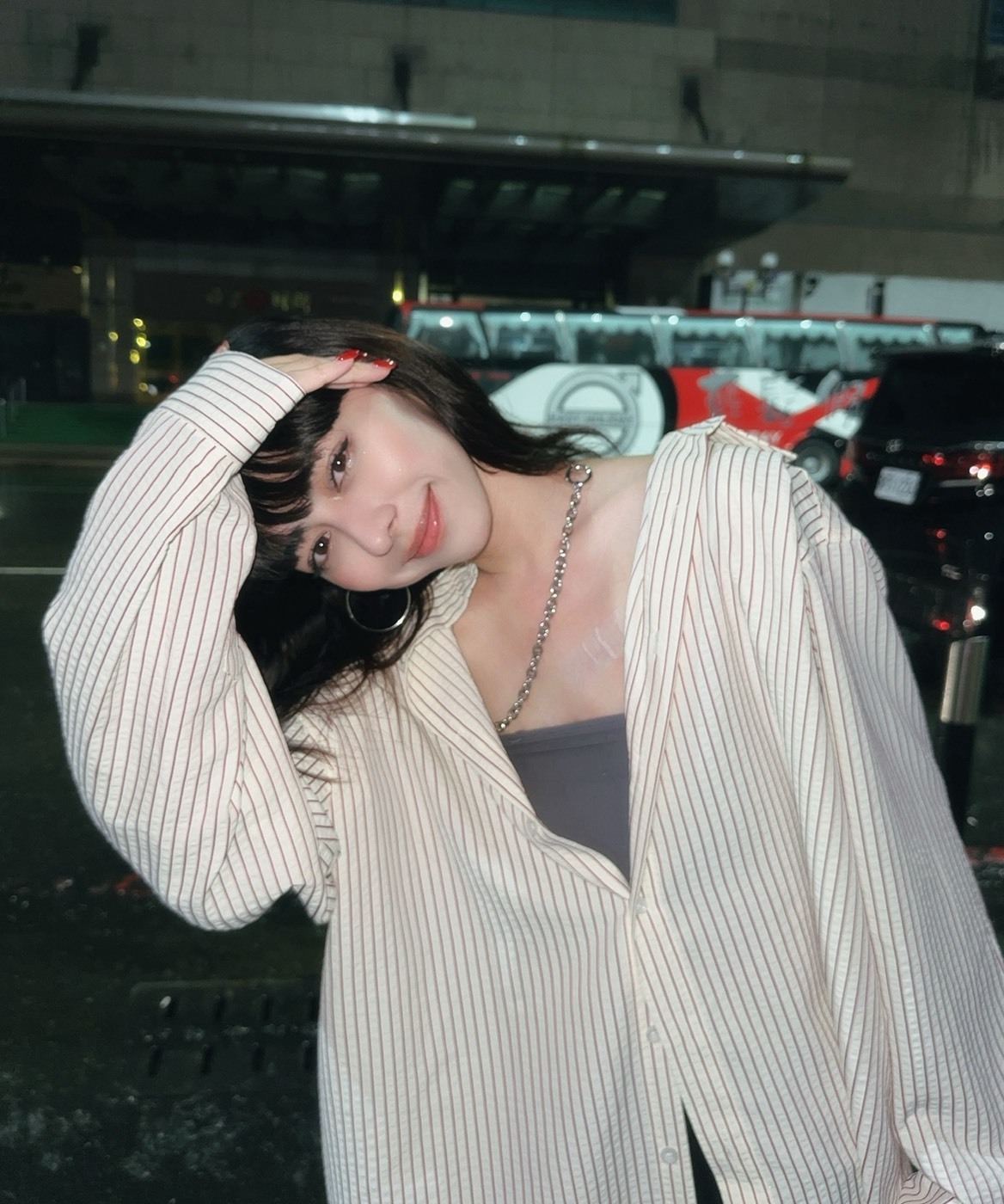 直條紋泡泡紗襯衫🫧