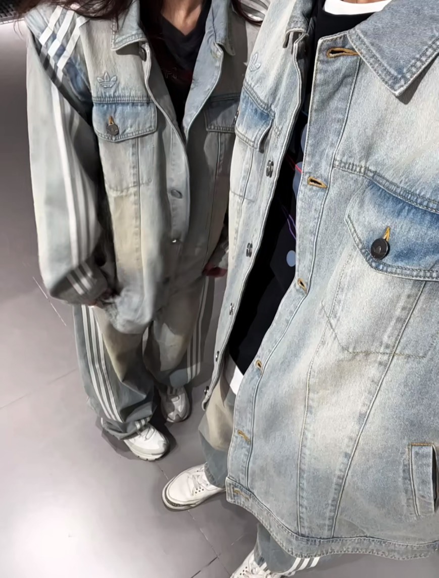 Adidas originals ADILENIUM 休閒 長袖 牛仔 外套 女款 淺牛仔藍 JX9209