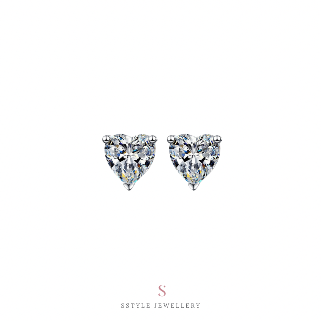 Lena moissanite earrings