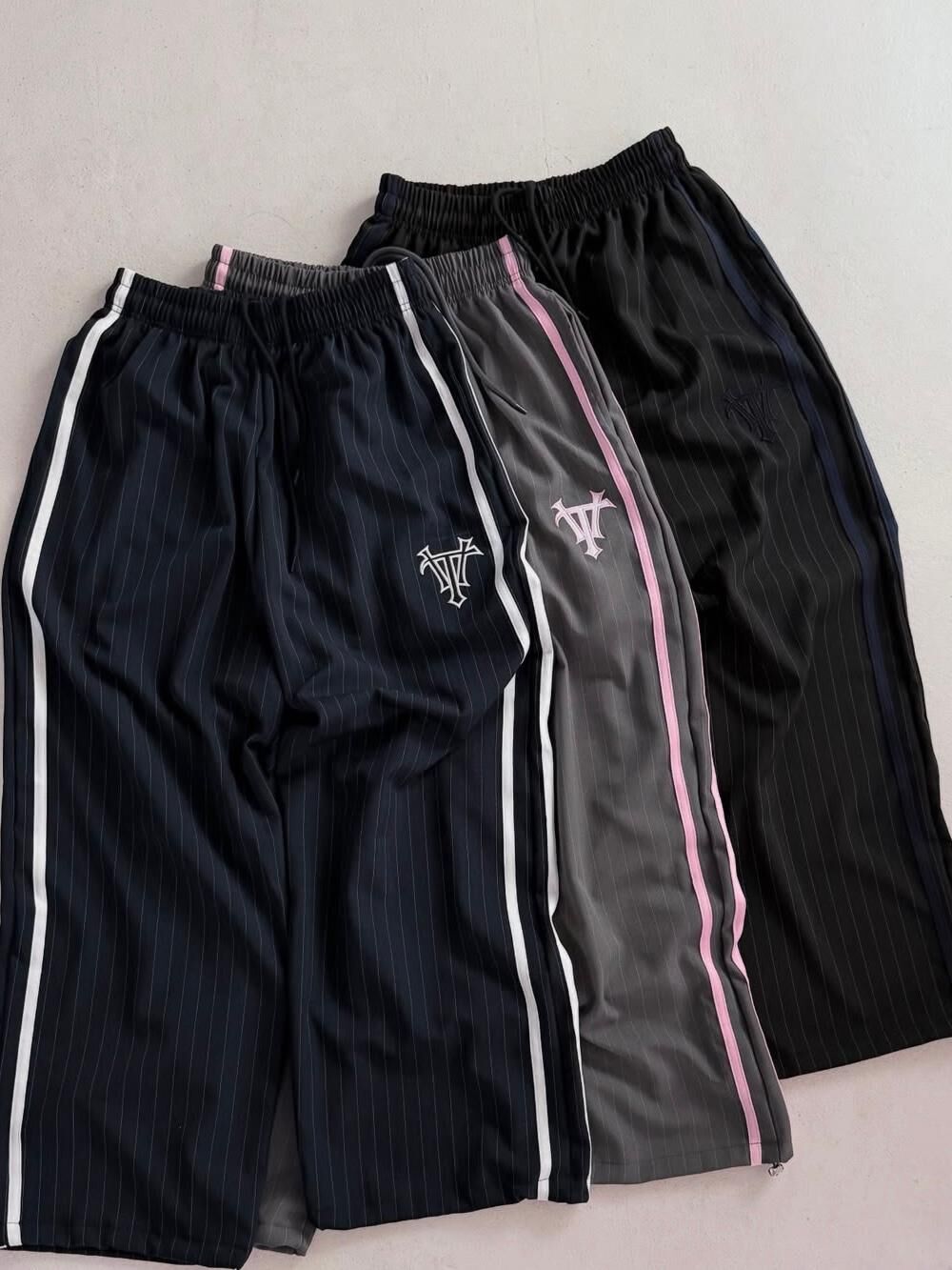 直紋雙間鬆身褲 VOLT-101P