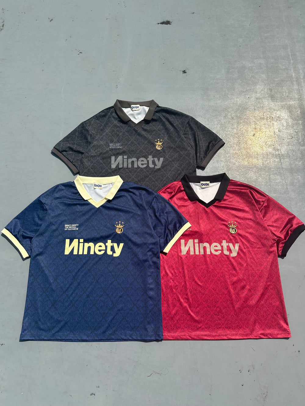 2025AW 9090 Classic Patterned S/S Game Shirt 宮廷花 滿版 足球衫 球衣 短袖 現貨 NN1954