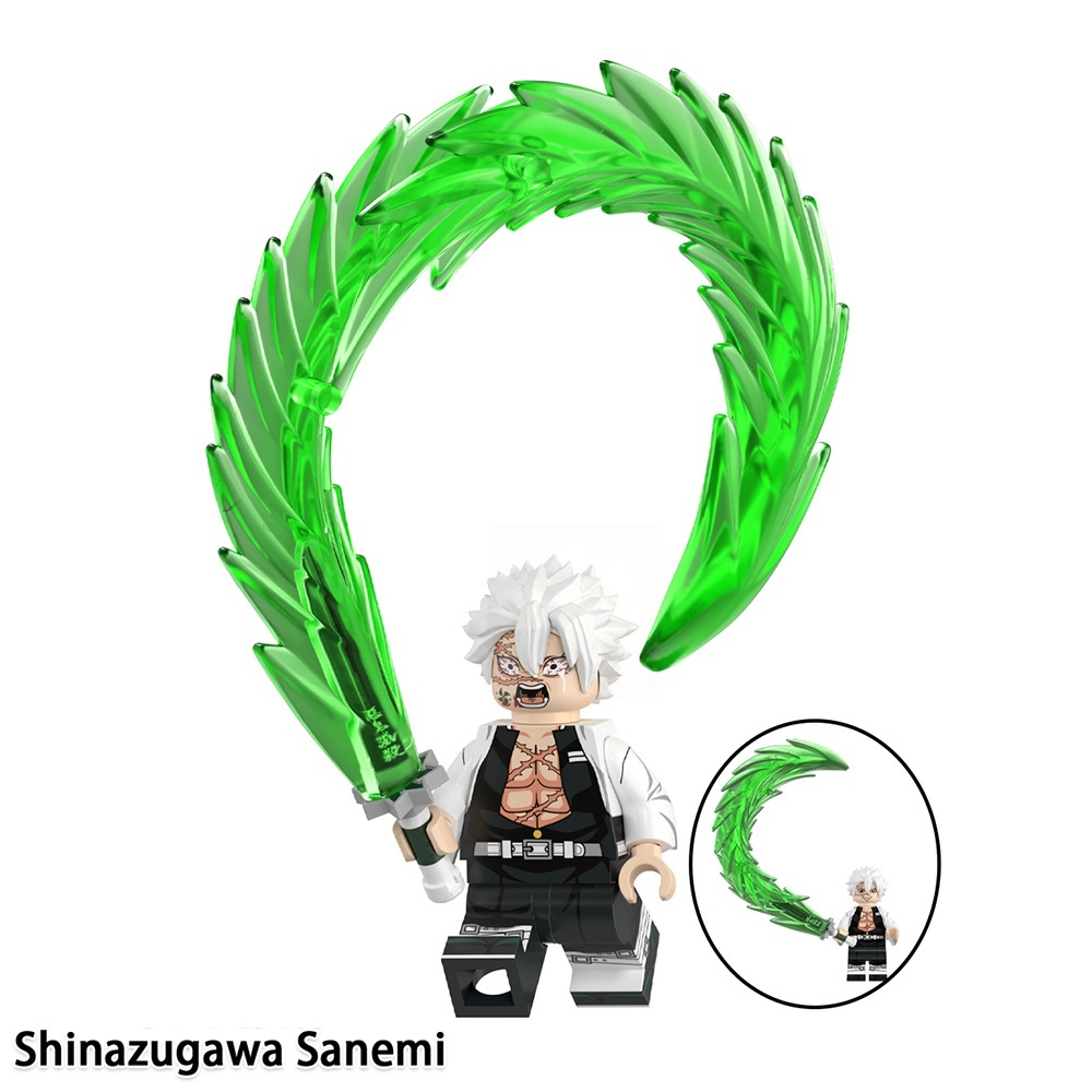 Demon Slayer Shinazugawa Sanemi Custom Minifigures Fit Lego WM6218 WM2998