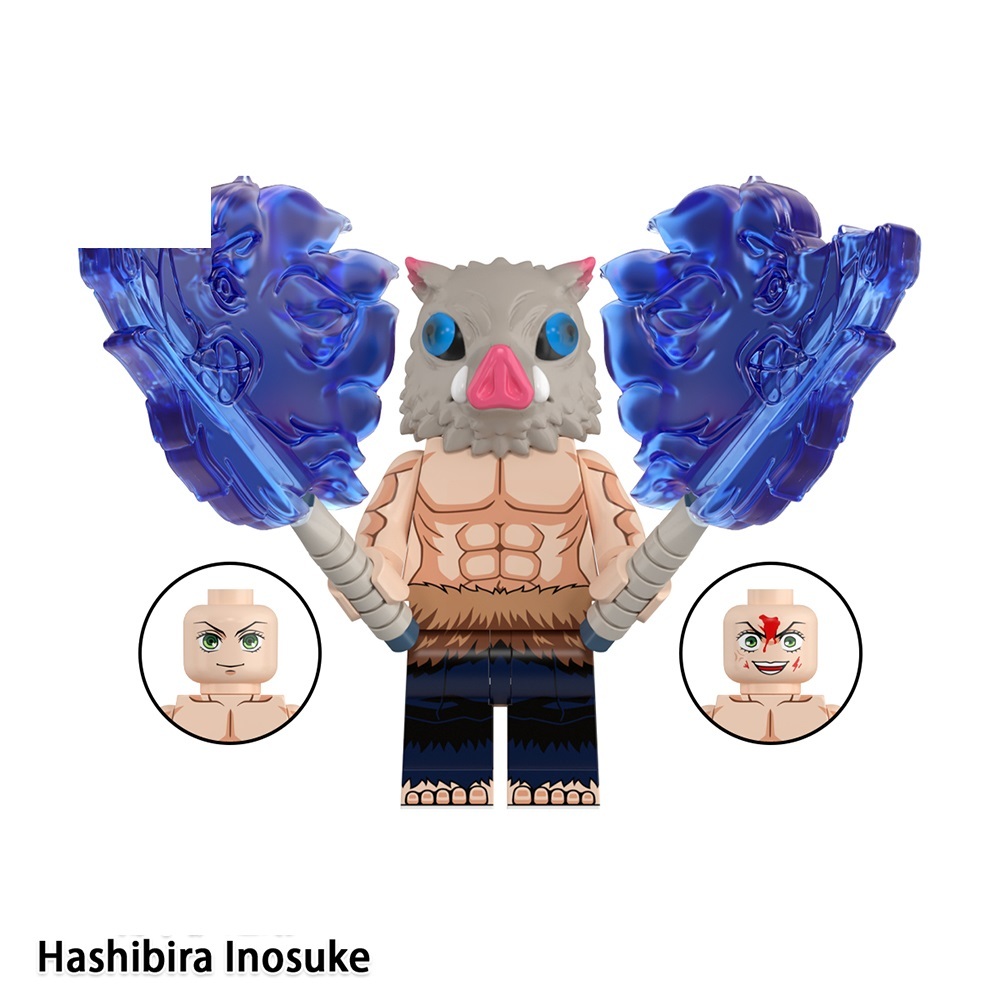Demon Slayer Hashibira Inosuke Minifigures Fit Lego