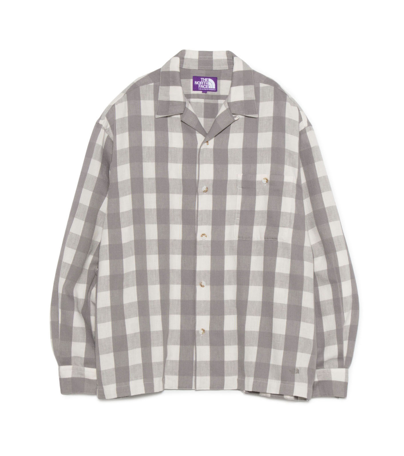 『代購商品』2025AW THE NORTH FACE Purple Label 紫標 Checkerboard Field Open Collar Shirt 襯衫 N25FG028