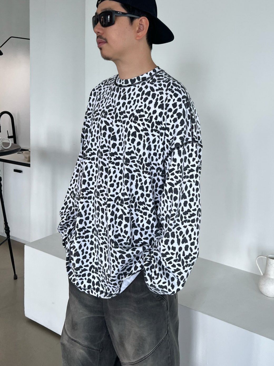 豹紋長袖衫 Votus-149T