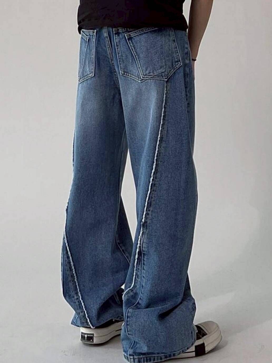 Deck 毛邊口袋牛仔褲