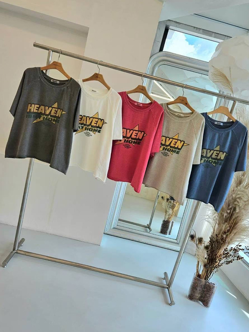 HEAVEN IS MY HOME♡這款字母T有點酷又不會太用力 (正韓)