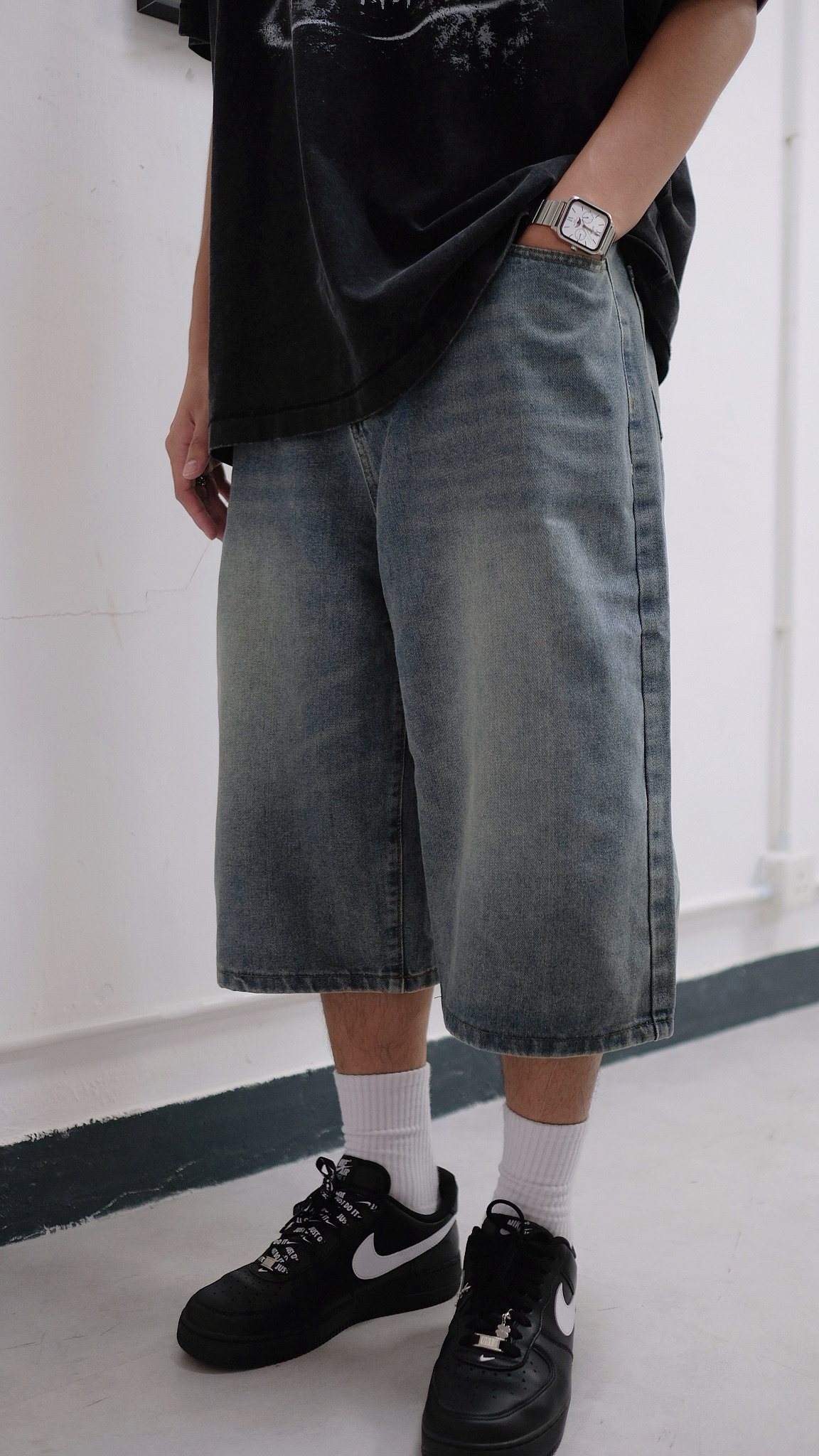 SPT0016 七分牛仔褲