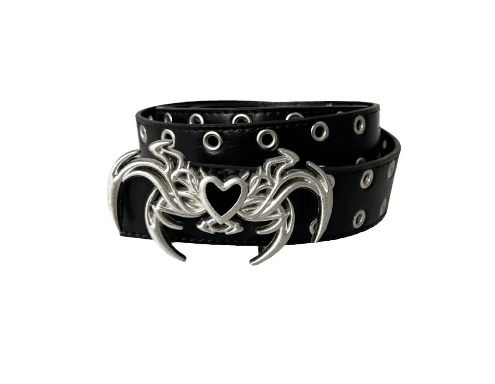 HK07 精選荊棘Y2K愛心皮帶