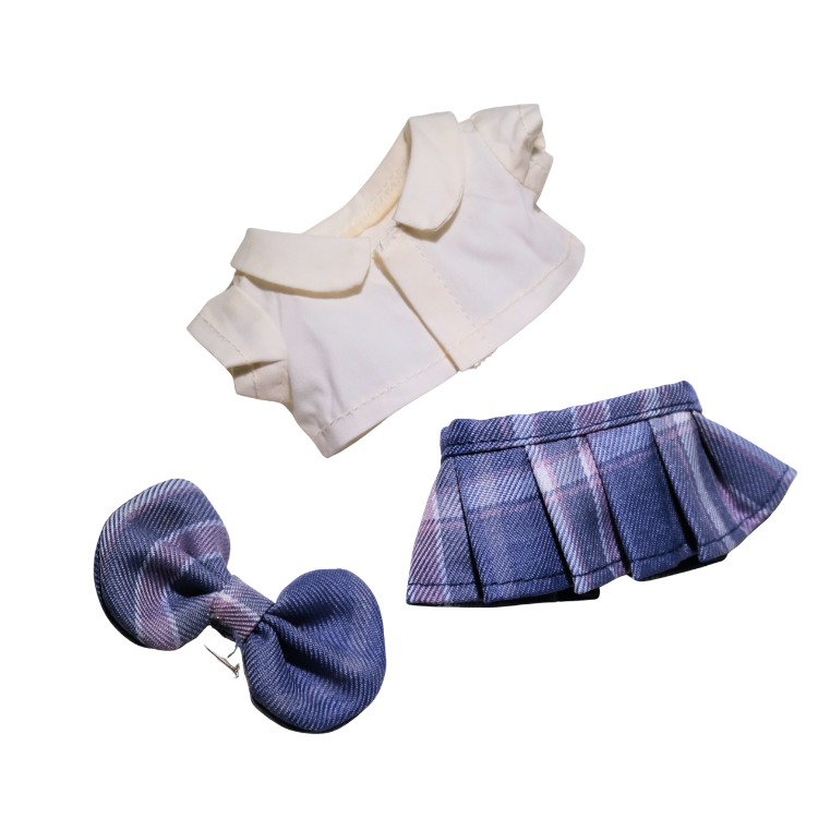 粉紫色水手校服娃衣套裝