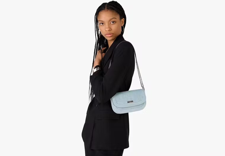 【預購】Kate Spade G082658 Krista Denim Chain Crossbody