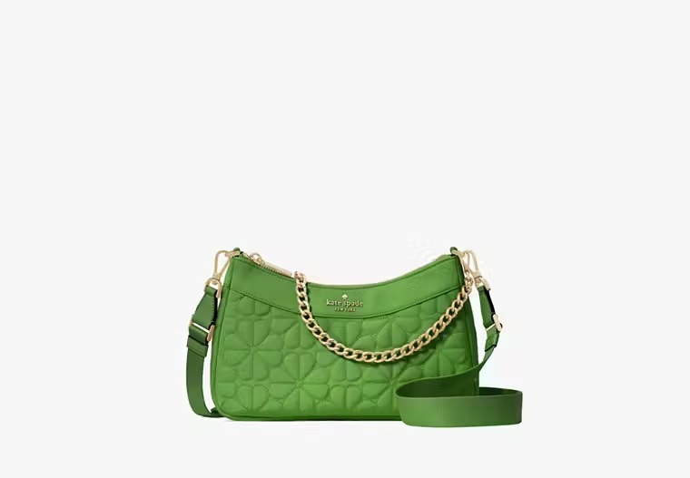 【預購】Kate Spade G082661 Spade Flower Quilted Fabric Convertible Crossbody