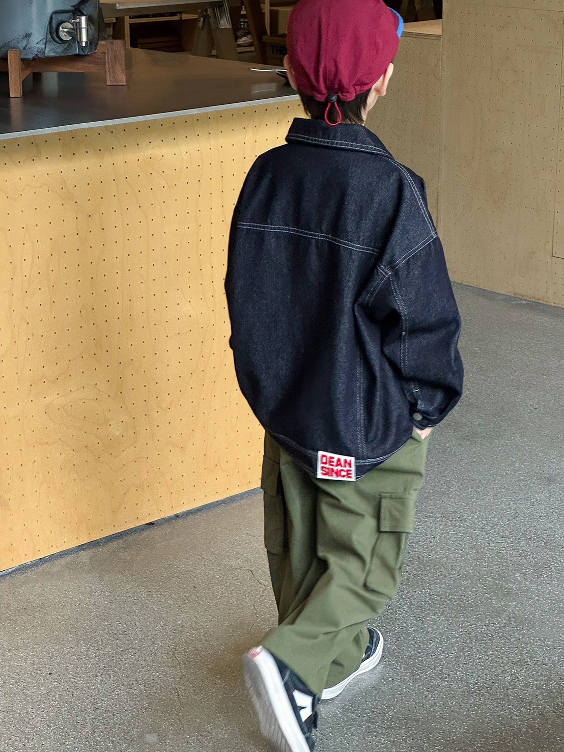 前口袋牛仔外套