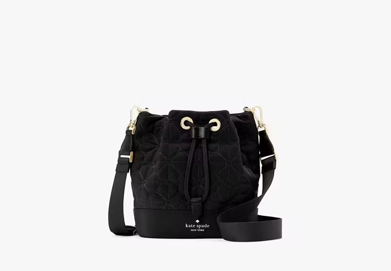 【預購】Kate Spade G082663 Spade Flower Quilted Fabric Bucket Bag