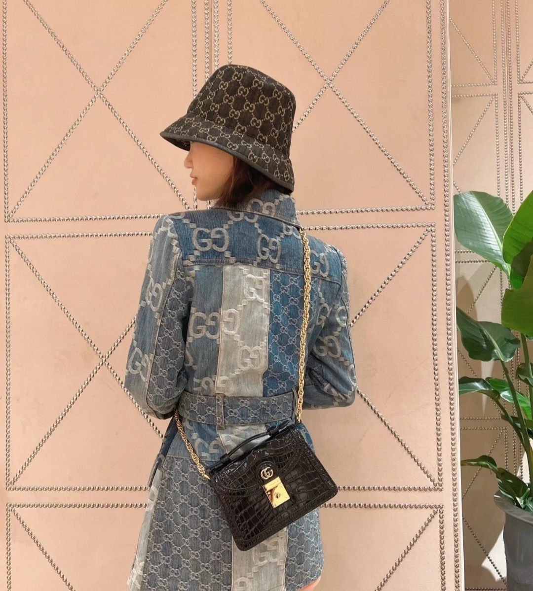 GG monogram 漁夫帽