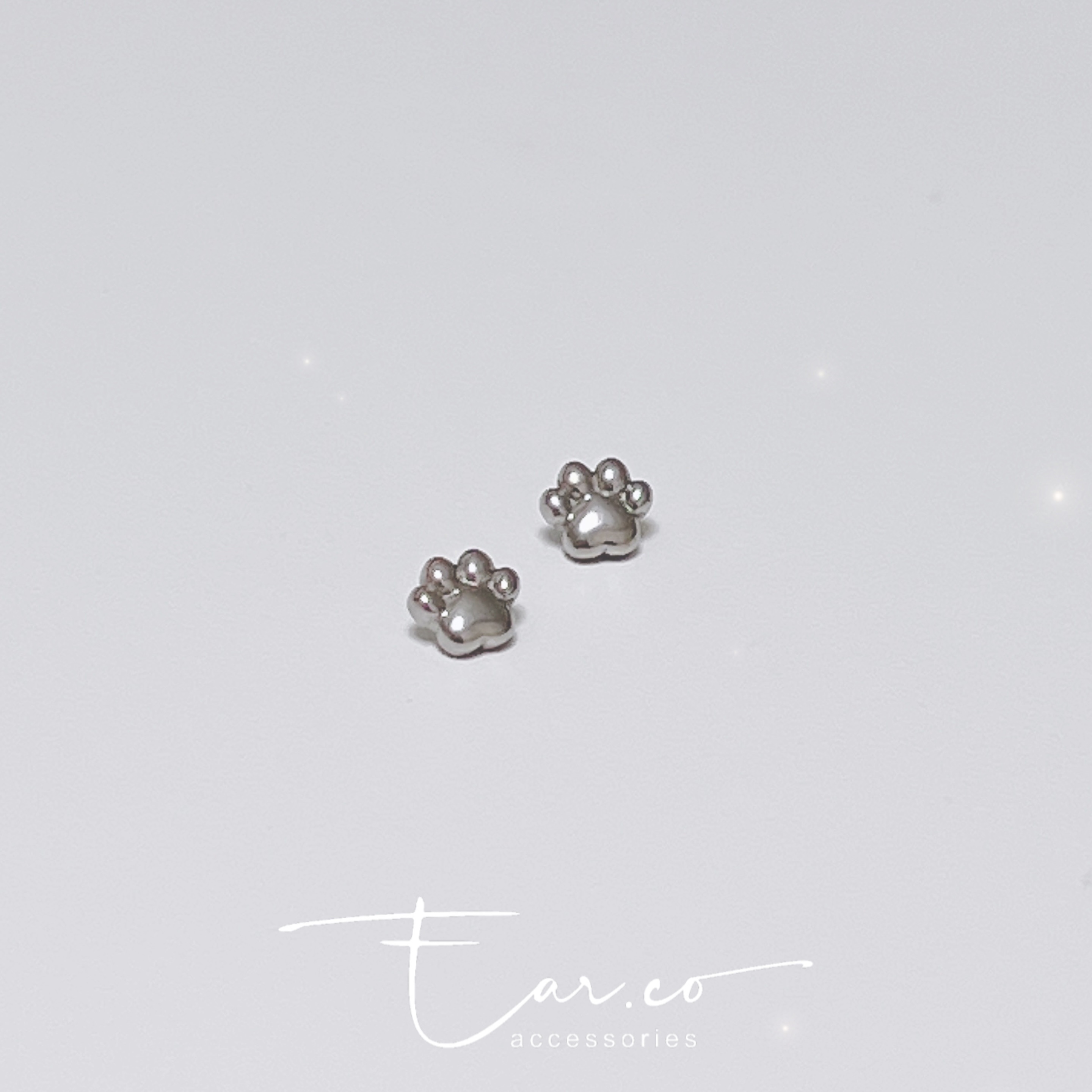 脹卜卜腳掌平頭耳門/耳珠/耳骨釘 [G23 Titanium]