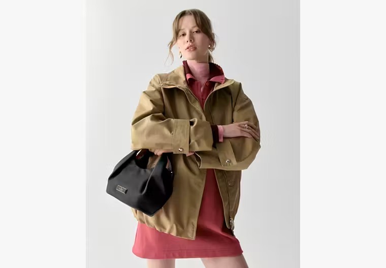 【預購】Kate Spade G082689 Carter Nylon Small Pleated Crossbody