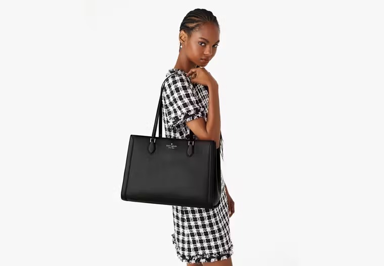 【預購】Kate Spade G0826100 Madison Saffiano East West Leather Large Laptop Tote