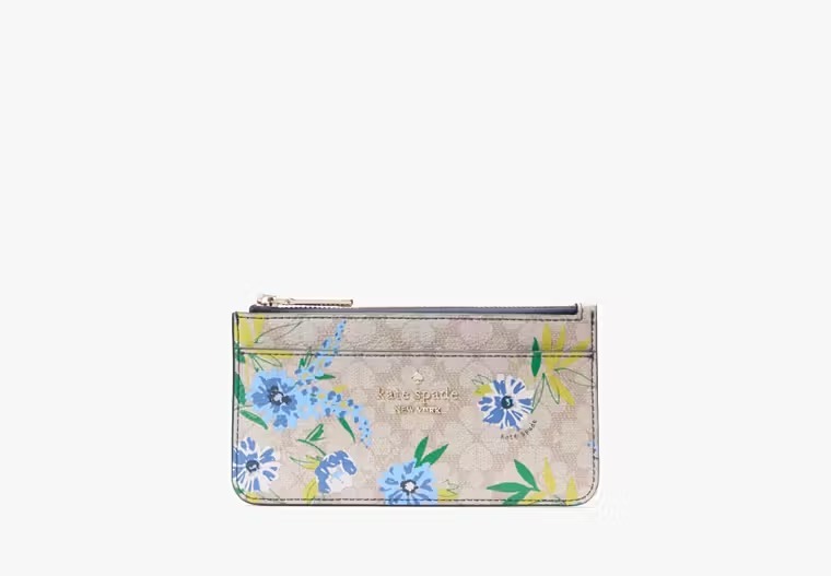 【預購】Kate Spade G0826106 Spade Flower Floral Large Slim Card Holder