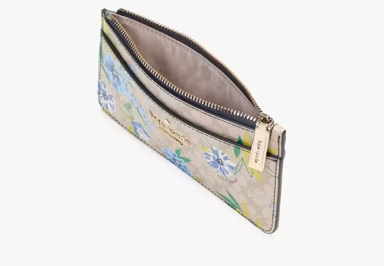 【預購】Kate Spade G0826106 Spade Flower Floral Large Slim Card Holder