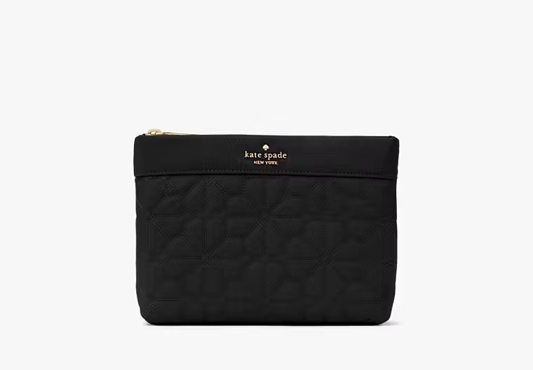 【預購】Kate Spade G0826108 Spade Flower Quilted Cosmetic Pouch