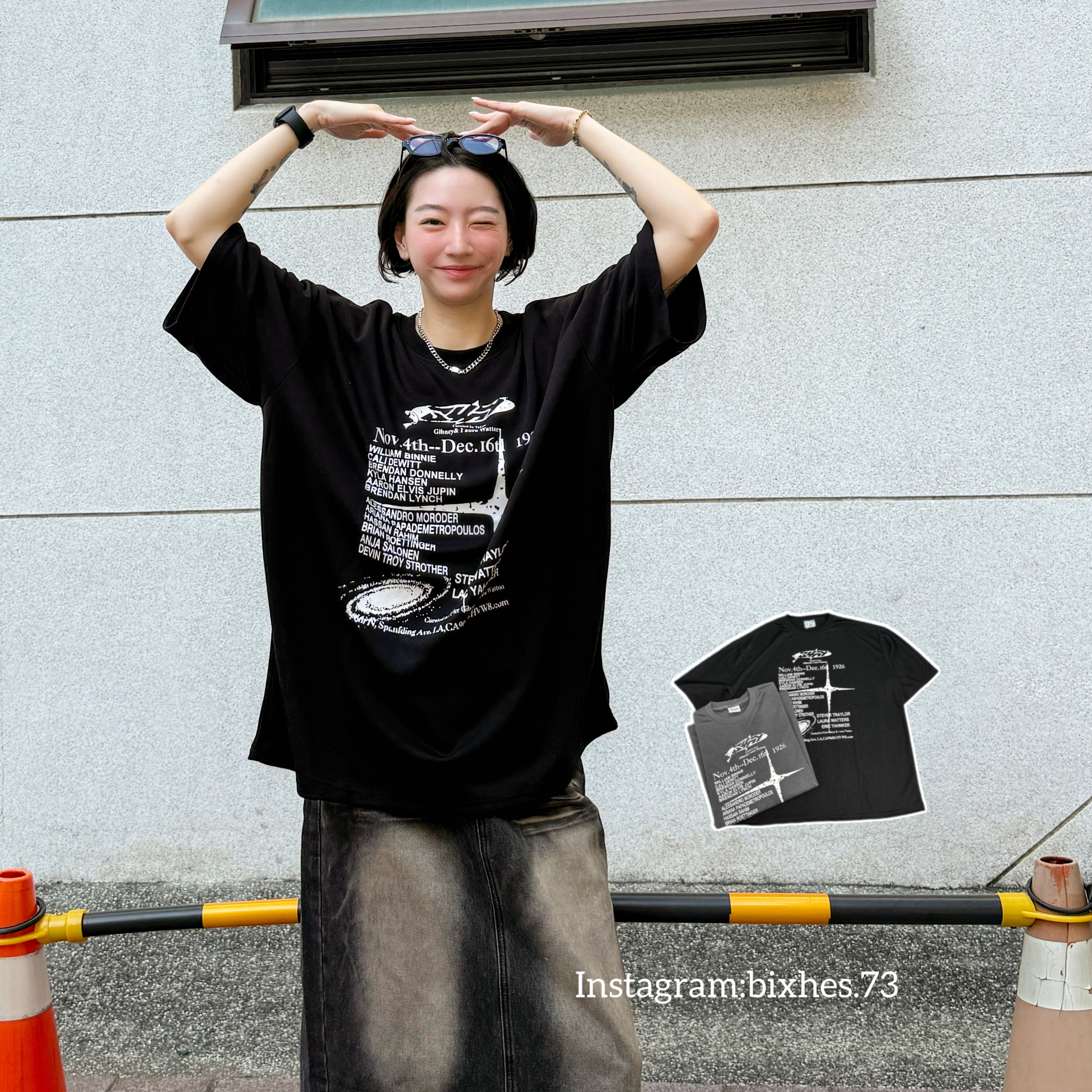 NOV斑駁寬鬆短T(A00059)