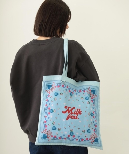 MILKFED. / FLOWER PATTERN BANDANA BAG