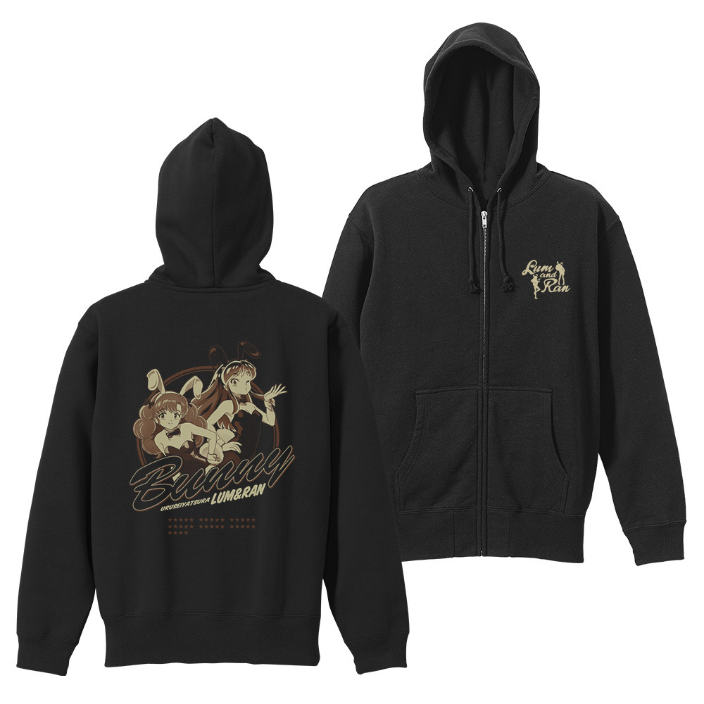 Cospa 0908 TVアニメ『うる星やつら』 バニーガール ラム＆ラン ジップパーカー [うる星やつら] BLACK