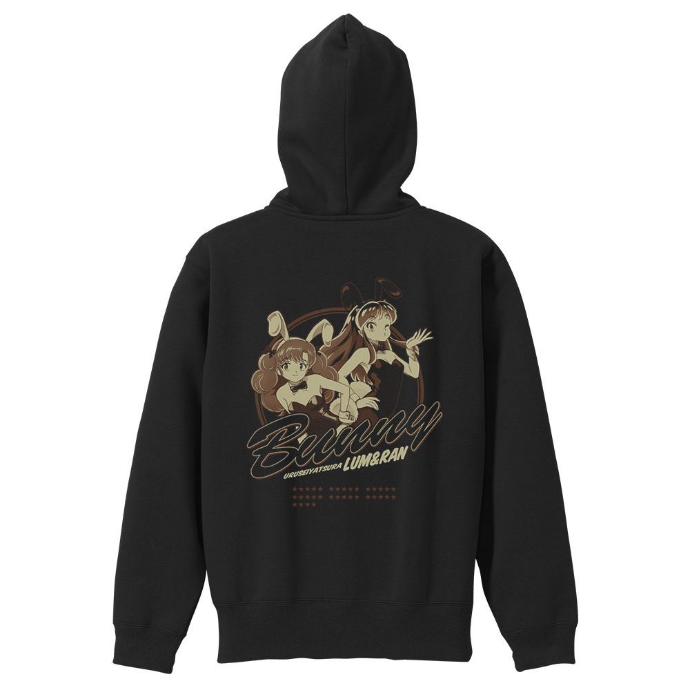 Cospa 0908 TVアニメ『うる星やつら』 バニーガール ラム＆ラン ジップパーカー [うる星やつら] BLACK