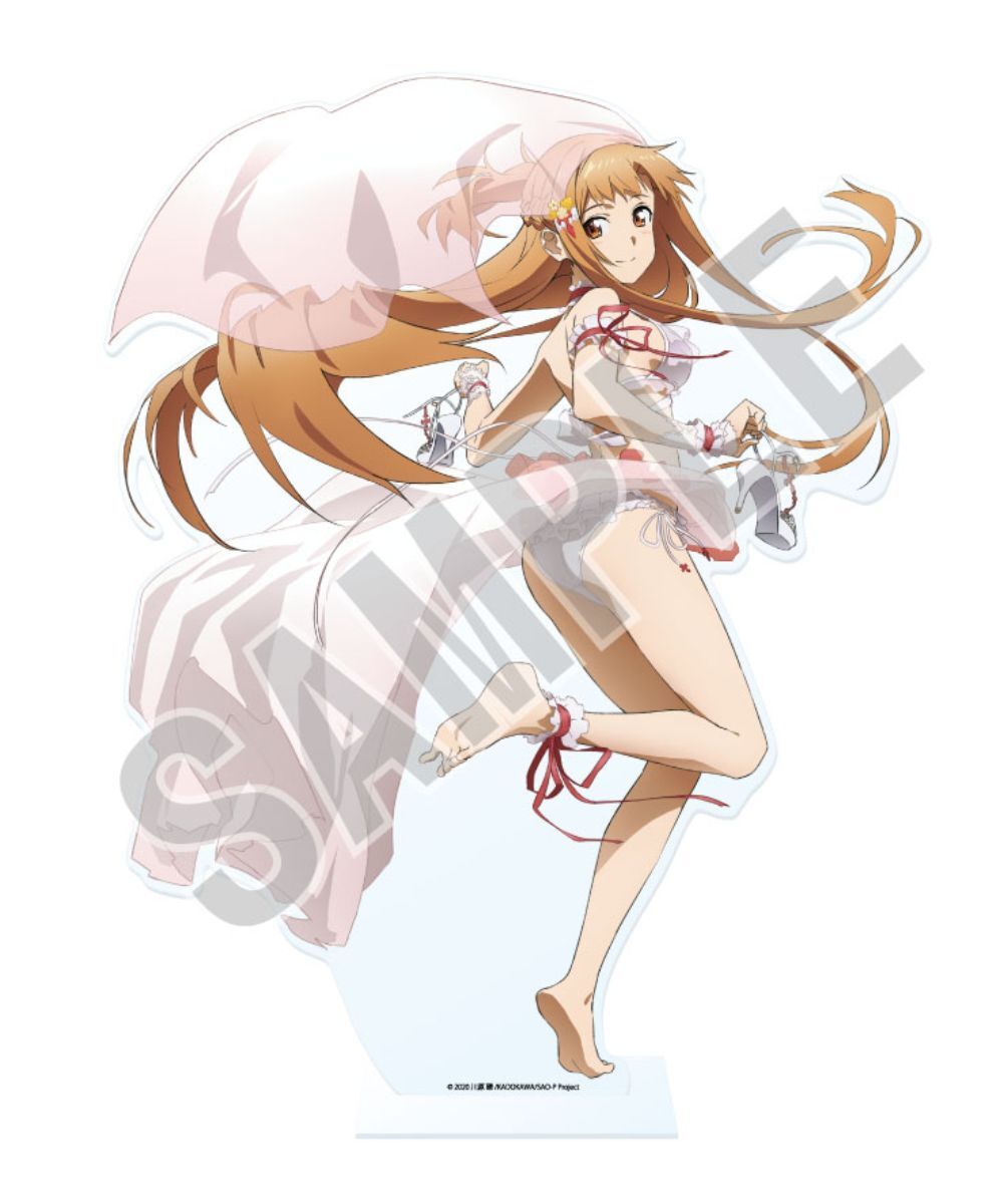 預購-KDcolle 5周年紀念 『Sword Art Online刀劍神域』 亞絲娜 盛夏閃耀☆花嫁ver. BIG壓克力人形立牌【日本進口精品】