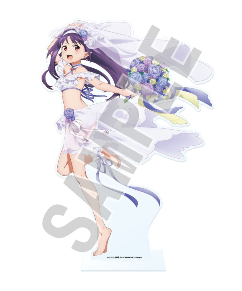 預購-KDcolle 5周年紀念 『Sword Art Online刀劍神域』 有紀 盛夏閃耀☆花嫁ver. BIG壓克力人形立牌【日本進口精品】
