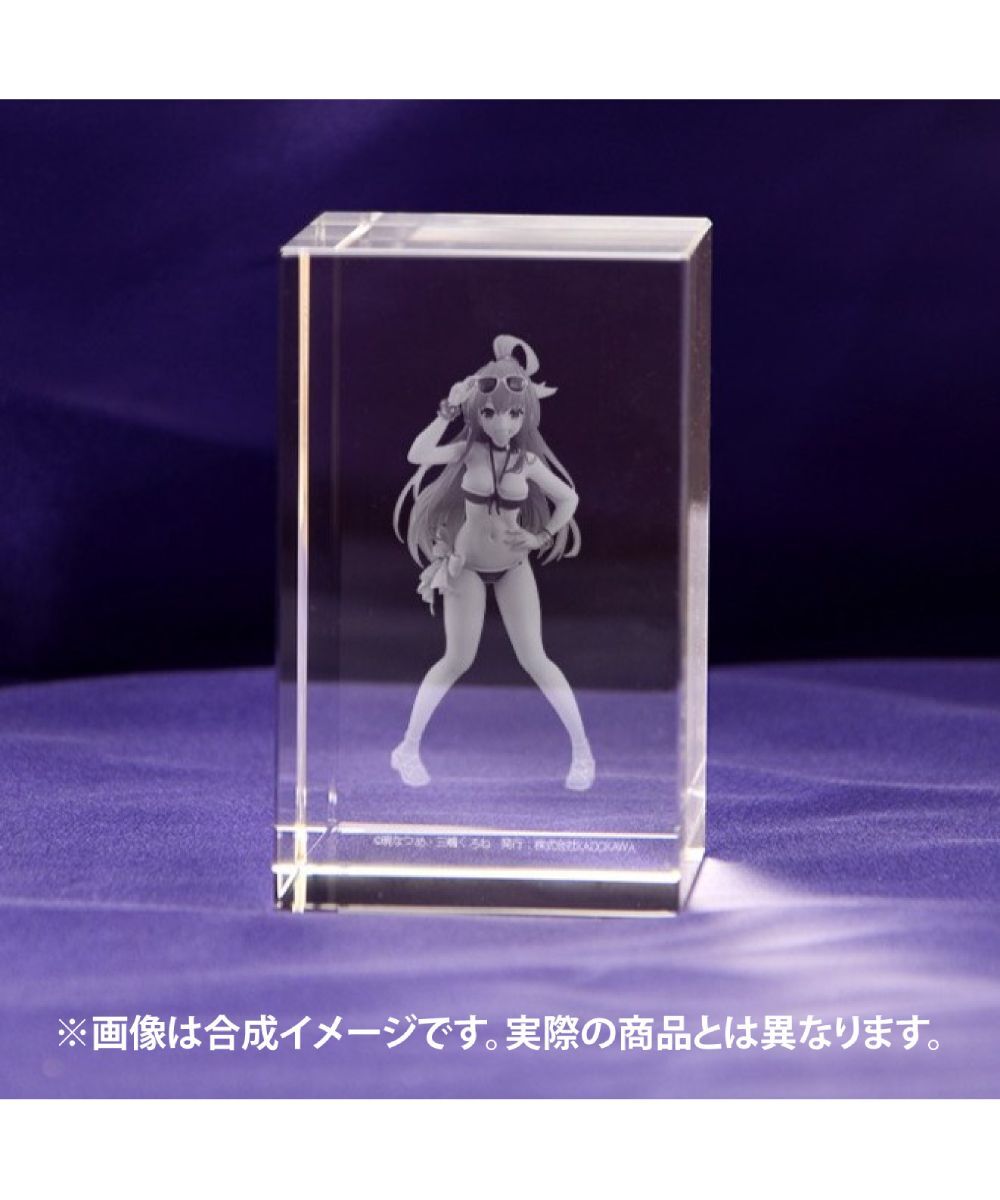 預購-KDcolle 5周年紀念 『為美好的世界獻上祝福！ 』 阿克婭 原作版 泳裝ver. 3D水晶立方裝飾【日本進口精品】