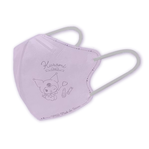 興安 酷洛米立體醫用口罩(成人小顏/霧灰紫/50入)