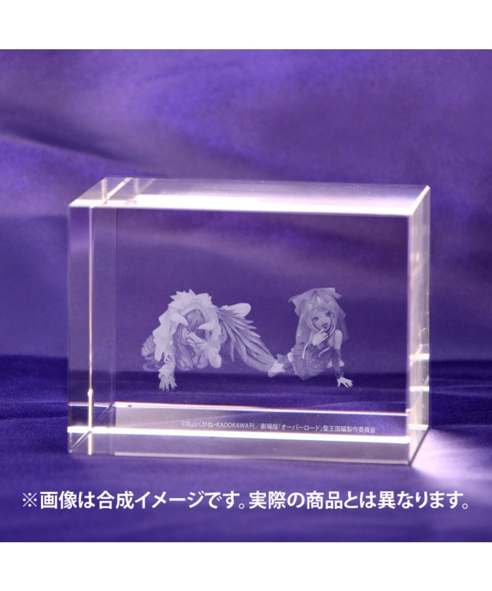 預購-KDcolle 5周年紀念 『OVERLORD』 雅兒貝德 新娘Ver.&夏提雅 新娘Ver. 3D水晶立方裝飾【日本進口精品】