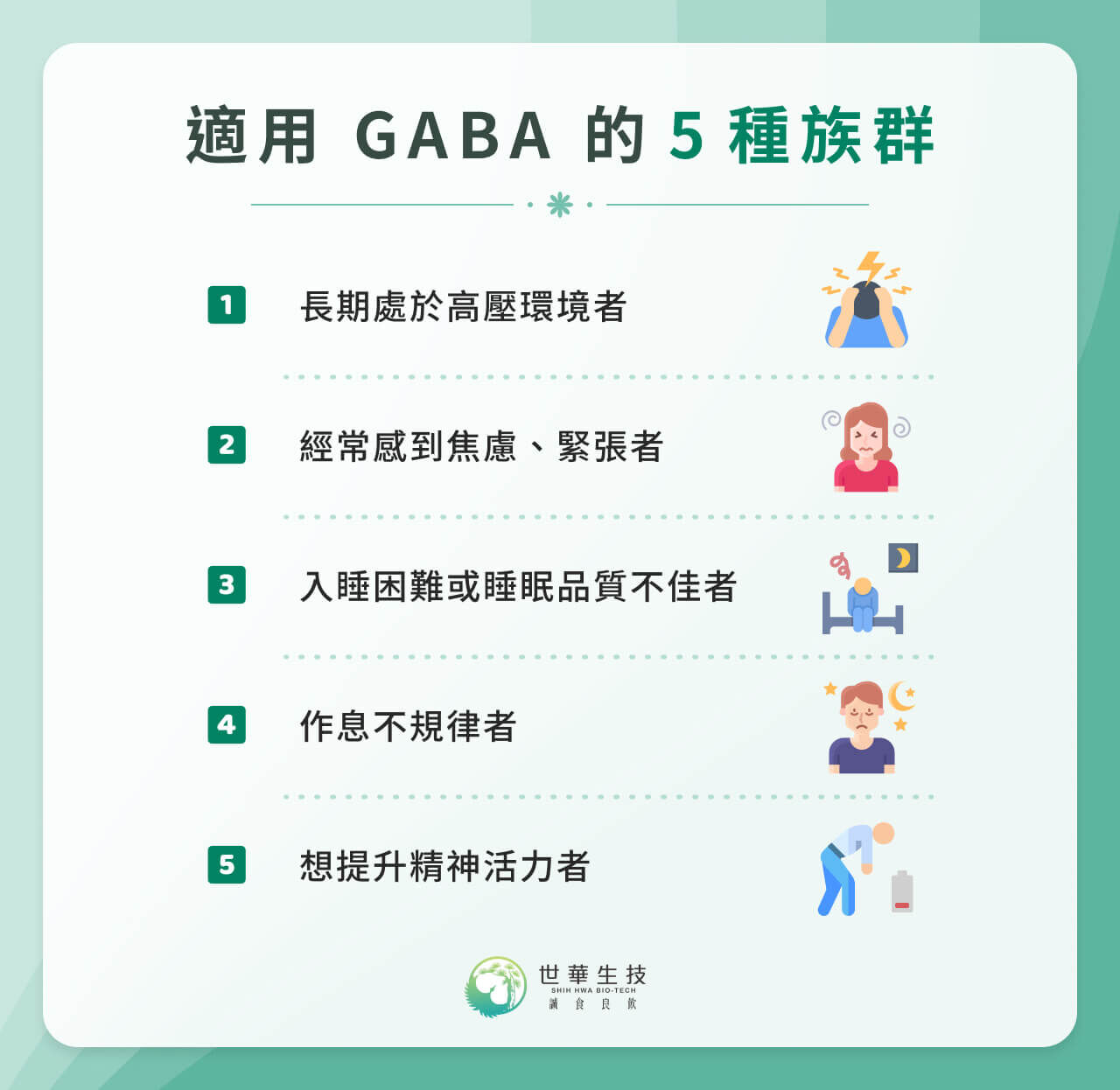 哪些人需要 GABA？5 大族群必看，告別睡眠與情緒困擾！