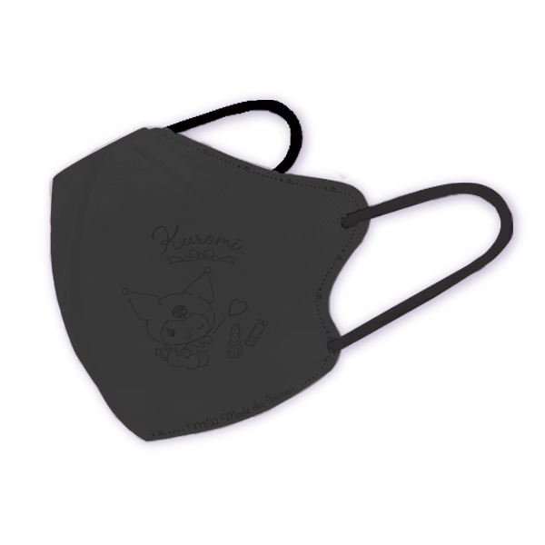 興安 酷洛米立體醫用口罩(成人小顏/時尚黑/50入)