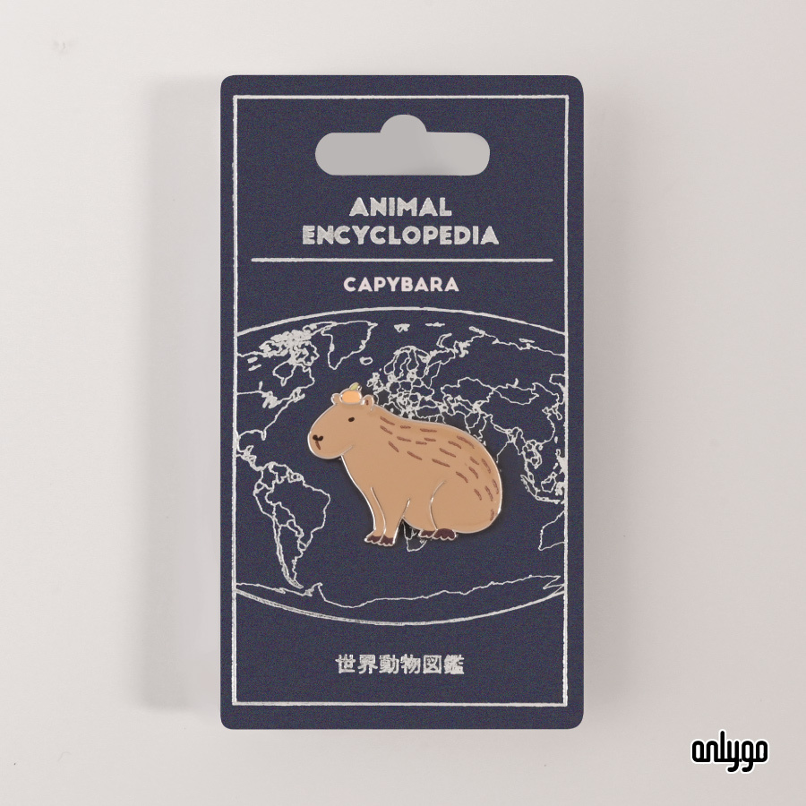 世界動物図鑑バッジ｜カピバラ