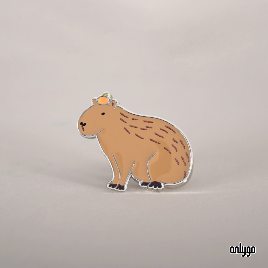 世界動物図鑑バッジ｜カピバラ