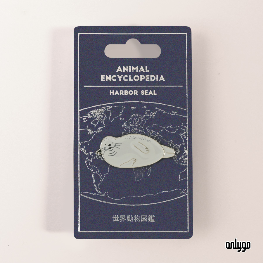 世界動物図鑑バッジ｜ゴマフアザラシ