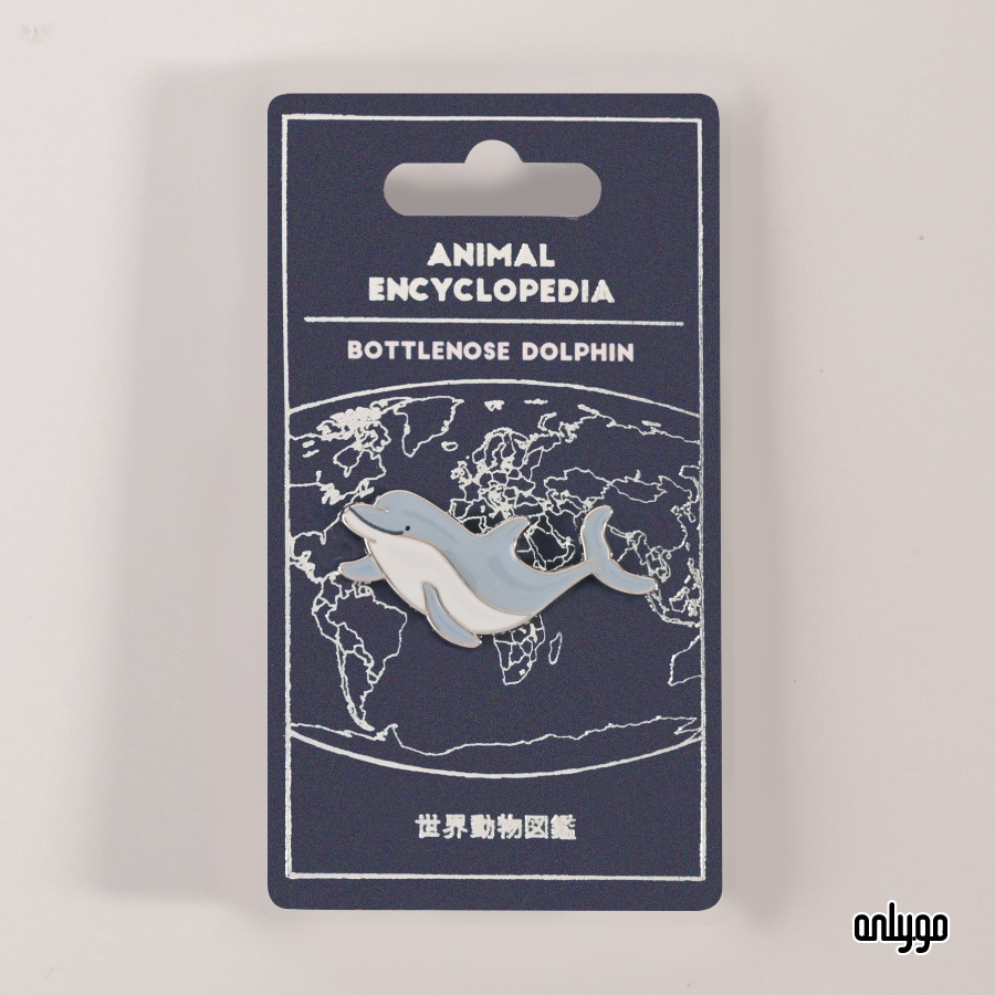 世界動物図鑑バッジ｜バンドウイルカ