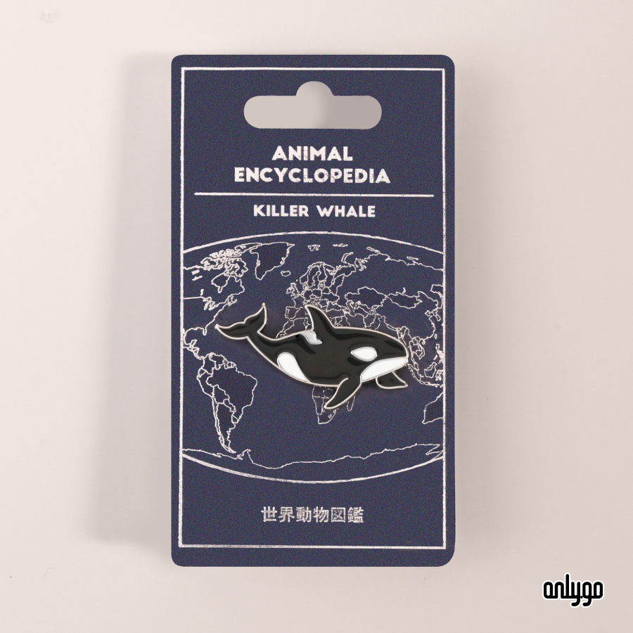 世界動物図鑑バッジ｜シャチ