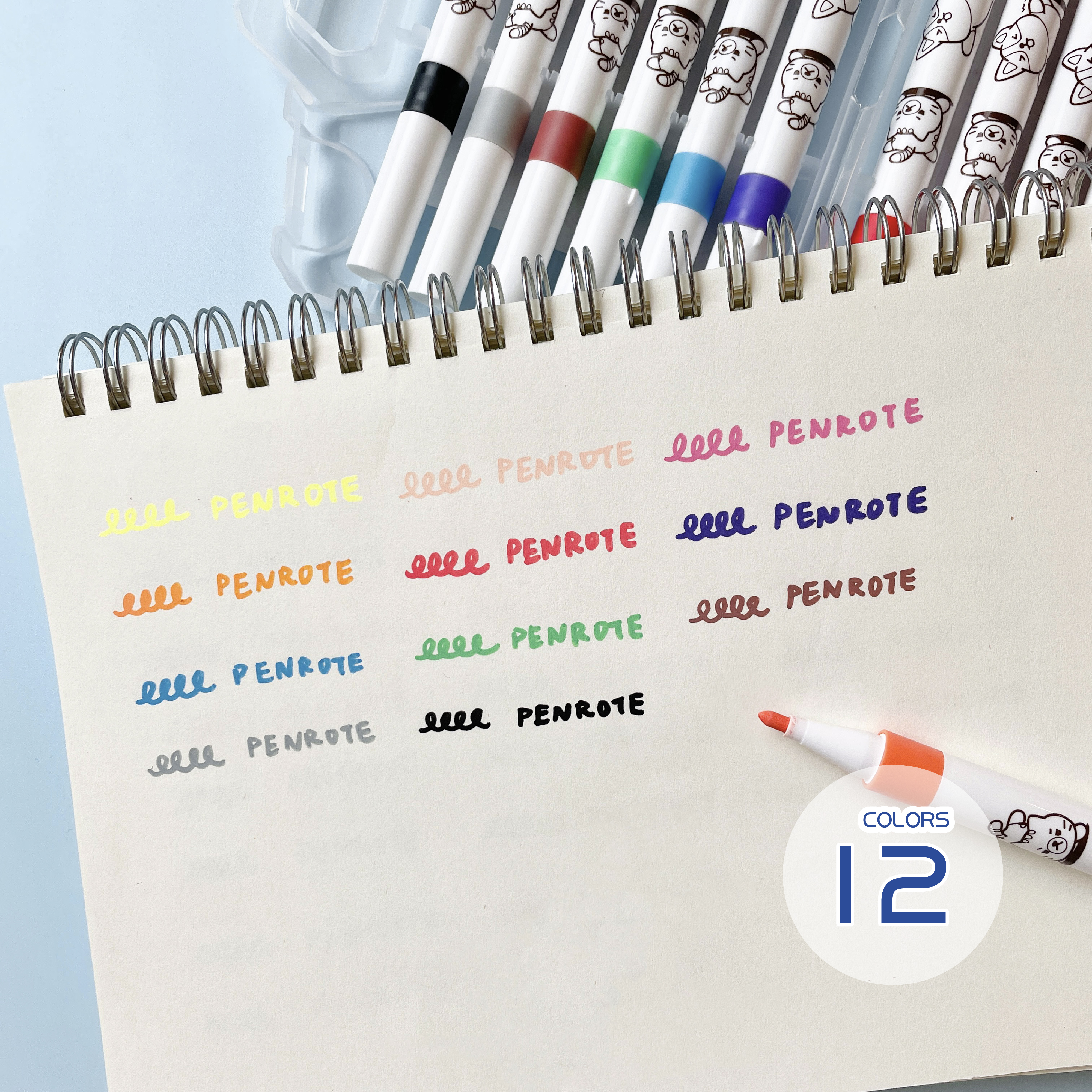 【PENROTE筆樂】  柴語錄12色丙烯顏料彩繪筆